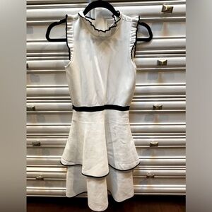 Parker Black and White Dress XS